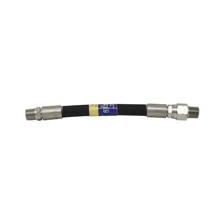 A & I Products 1/2" Hydraulic Hose Assembly, Rigid x Swivel Male NPT, 12 12" x1" x1" A-PHA2W1212S
